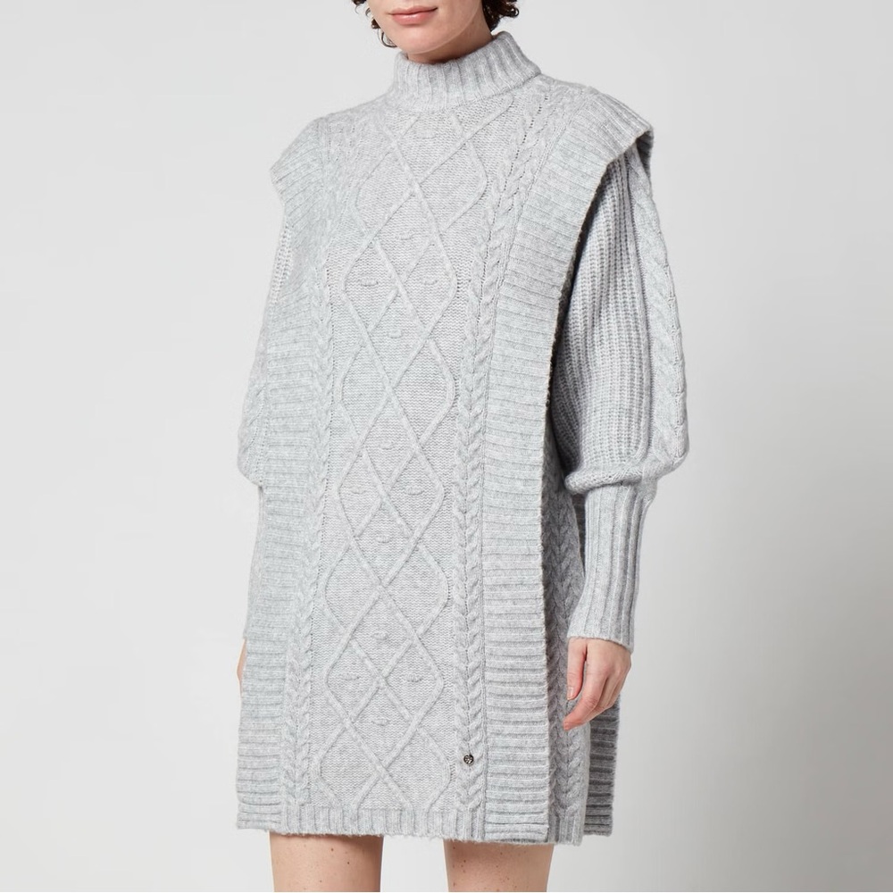 TED BAKER - Arriaa Cable Sweater Dress